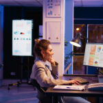 Entrepreneur working on financial growth late at night, planning business report with online statistics to finish project. Female advisor checking analytics after hours. Handheld shot. SSUCv3H4sIAAAAAAAAA01RTW/kIAz9L5yDlA9CSK49V+qht6oHAyaDhglRIO3OjvLf15nJdMvJz37Yz8835i0bWGUAdFVXvBZlx4USLdcgLTdaqVqrsi+FYwWzkJENVdMI2Umit7KsSnoF05C8YcON+RDWlBfIPk5soMqCk8XlHqL1OS4eAqGtYClDXhMm+kbIUO+Rqnf87Pdx2/Mk8A3jHJAkpFUTfPXJYAgwYVwT24on7R3NaYohjtcf6ku8zGvG5Tftp8i2z4LBiJO57iq2XW5AuIv6YM4Y2XZScNHX5IpsLFdgDcdKStFCpRAktVK1Kq0yLQeBDRdN1XOFTU+wlY7sq3WpiWacq1EAcKk7S91Ex3vlFHd950TZ1kLJ3ePzGP909m9yPSNt52+Sfjksivm0O0lbxHXKy/WxSYhxBk3mDA5CwoKdICUi2CNBH+fFGz+Nh9F0n3h5xFPM+6p3Q3I0Z2+PUY/bnDxl9zk3ts4hgkV7lFd98Tk/4YJfHr//s7dt+we06oLQWQIAAA==